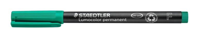 STAEDTLER 318-5 Lumocolor Permanent Pen, Fine Line Width, 0.6mm - Gr (US IMPORT)