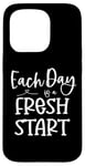 Coque pour iPhone 15 Pro Inspirational Every Day Fresh Start Motivational Optimiste