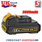 12v Xr 3.0ah Max Li-ion Battery 10.8v For Dewalt Dcb120 Dcd710 Dcf813 Dcb127