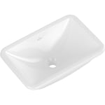 Vasque 60 x 40,5 rectangle à encastrer par dessous VILLEROY ET BOCH Loop & Friends TitanCeram blanche avec trop plein - non renseignable