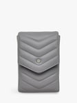 Radley Rowe Avenue Leather Flapover Phone Crossbody Bag, Cloud Burst