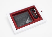 Tommy Hilfiger TH Mini CC Holder & Key FOB AM0AM12792, Coffret Cadeau Homme, Noir (Black), OS