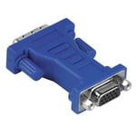 Hama Adapter DVI Analogue Male Plug - 15-pin HDD Female Jack HDMI Bleu - Neuf