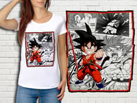 T-Shirt Blanc Femme Collection Manga Dragon Ball Z 418