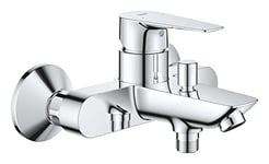 GROHE Start Edge Mitigeur Monocommande Bain/Douche, Montage Mural Apparent, Inverseur Automatique 2 sorties, Chromé, 24198001