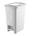 Plastic Waste Paper Basket Rubbish Pedal Bin Kitchen Office Bathroom Laundry Bin