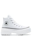 Converse Women's Canvas Lugged Heel - White/Black, White/Black, Size 5, Women