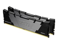 Kingston Fury Renegade - Ddr4 - Sett - 64 Gb: 2 X 32 Gb - Dimm 288-Pin - 3200 Mhz / Pc4-25600 - Cl16 - 1.35 V - Ikke-Bufret - Ikke-Ecc - Svart