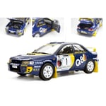 SUBARU IMPREZA 555 N.1 WINNER RALLY PIANCAVALLO 1998 DALLAVILLA-FAPPANI 1:18