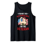 Vintage USA Flag I'm Not The Veteran's Wife I'm The Veteran Tank Top