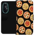 Lompakkokotelo Huawei nova 8 Pro-laitteelle, jossa on Pizza kuvio