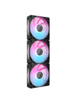 Corsair iCUE LINK RX120 MAX RGB (3-pack) - Kabinettvifte - 120mm - Svart med RGB LED-lys - 36 dBA