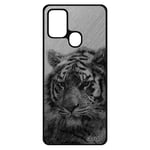 Coque Galaxy A21s Silicone Tigre De Protection Animaux Fauve Felin Predateur Aluminium Design De Tasmanie Tigresse Telephone Samsung