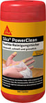 Sika Lingettes humides - Sika PowerClean Blanc - Idéal pour l'atelier - Mains propres sans lavage - Boîte distributrice de 100 lingettes