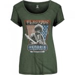 Jimi Hendrix Womens/Ladies Electric Ladyland Cotton T-Shirt - L