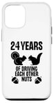 Coque pour iPhone 15 24 ans à se rendre dingues, femme, mari, mariage