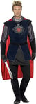 King Arthur Deluxe Costume, Black, With Top, Cape, Gloves, Bootcove.. Cost-m