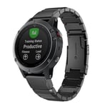 Garmin Fenix ​​5S Klockarmband i stål, 20mm - Svart