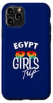 Coque pour iPhone 11 Pro Egypt Girls Trip Travel Vacation Femme Égypte