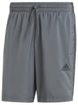 adidas Men's AEROREADY Essentials Chelsea 3-Stripes Shorts, DGH Solid Grey, XL Short