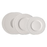 Villeroy & Boch – Manufacture Set De Vaisselle 6 Pièces Pour 2 Personnes Blanc, Garanti Lave-Vaisselle, Compatible Micro-Ondes, Ensemble Assiettes De Table, Set De Table, Porcelaine Haut De Gamme