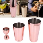 (Rose Gold)11 PCS Cocktail Shaker Set Mixology Bartender Kit Stainless Steel