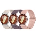 Delidigi Stretchy Straps for Samsung Galaxy Watch 7/6/5/4 40mm 44mm Galaxy Watch FE 40mm/Watch 5 Pro 45mm/Watch 6 Classic 43mm 47mm/Watch 4 Classic 42mm 46mm/Watch Active 2 Nylon Bands Women