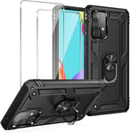 Case For Samsung Galaxy A13 4G Kickstand Cover & Glass Screen Protector