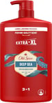 Old Spice Deep Sea Men’s Shower Gel & Shampoo 1000ml Multi-Use 3-in-1 Hair-Fa