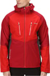 Regatta Sacramento VIII 3 In 1 Mens Waterproof Jacket Red Hooded Outdoor Coat