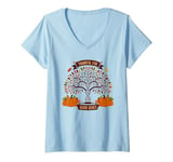 Womens Thankful for good genes, genetics and biology thanksgiving V-Neck T-Shirt