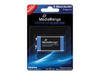 Mediarange Premium E-Block - Batteri 6Lr61 - Alkaliskt