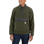 Carhartt Men's Relaxed Fit Fleece Pullover Basil Heather, L