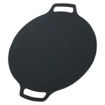 Korean BBQ Grill Pan Non-stick Coating 29cm Round Griddle Pan for Home Camoing