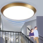 Plafonnier led avec Détecteur de Mouvement Lampe de Plafond - 15W 4000K Chambre Lumiere Blanc Neutre déco Étanche IP44 Ø30CM moderne intérieur Rond