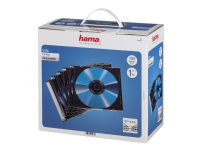 Hama - Tunt fodral för arkiverings-CD - kapacitet: 1 CD - svart, transparent (paket om 100)