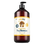 1 Litre Honey & Shea Shampoo for Dogs from Doggy Bag - Deodorising, Conditioning & Detangling Easy-Rinse Mild Dog Shampoo with Pro-Vitamin B5 for Curly Coats