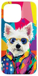 Coque pour iPhone 15 Pro Max West Highland White Terrier Westie Fashion Pop Art coloré