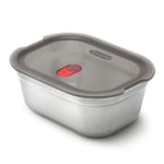 Black + Blum Steel Food Box | Grey/Red | Small