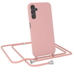 For Samsung Galaxy A14 Mobile Silicone Phone Case To Hang TPU Case Light Pink