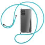 Collier pour Samsung Galaxy A32 4G (A325, 6.4'') turquoise (A) Coque téléphone