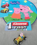 Carrera 1st First George Peppa Pig Soap Box Race Slot Car 1:50 Brand New Gift