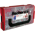 Fischer fixtainer – Duo Power/Duotec Assortiment – Chevilles Ø 6 mm et 8 mm – 200 pièces dans coffret