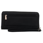 GUESS Women Laurel SLG Large Zip Around Wallets, Black, One Size