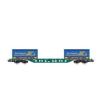 FS CEMAT CONTAINER WAGON "DANI TRASPORTI" EP.V-VI 1:87 Rivarossi Treni Die Cast