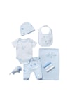 Elephant Print Cotton 10-Piece Baby Gift Set