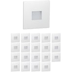 20x LED Luminaire d'escalier/encastré mural FOW pour l'intérieur et