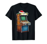 Arcade Slot Machine 80s Retro Video Games Christmas Hat Xmas T-Shirt