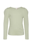 Vmlavender Ls Top Girl Noos Tops T-shirts Long-sleeved T-shirts Green Vero Moda Girl