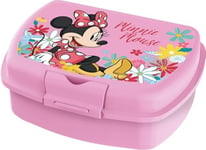 Tataway in viaggio si cresce Disney Sandwich Box rose pour filles en plastique Minnie utile pour emporter la collation à l'extérieur de la maison